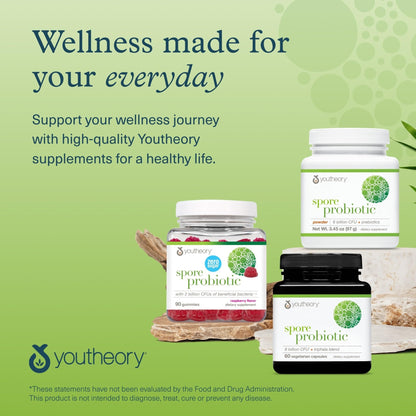 Youtheory Spore Probiotic Zero Sugar Gummy 90ct - dailyvitalstore