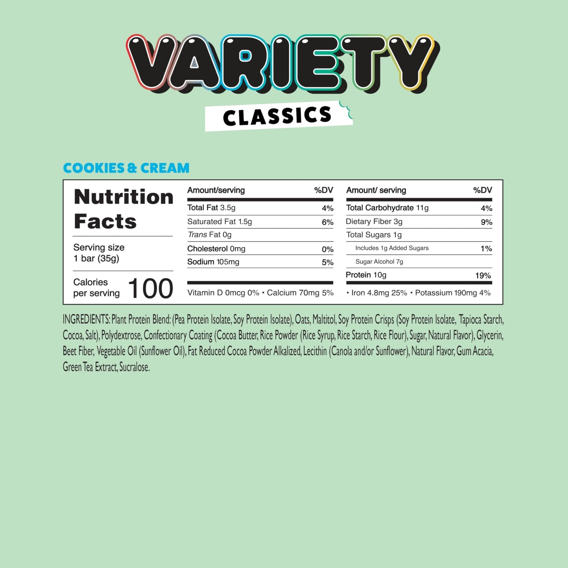 YuBi Bars - Protein Bars - 12 Bar Variety Pack - 100 Calories, 10g of Protein, Low Sugar, Low Carb, Palm Oil Free/Non-GMO, Gluten Free, Dairy Free, Healthy Snack, Non-GMO - 14.8oz (12 Pack, Variety Box) - dailyvitalstore