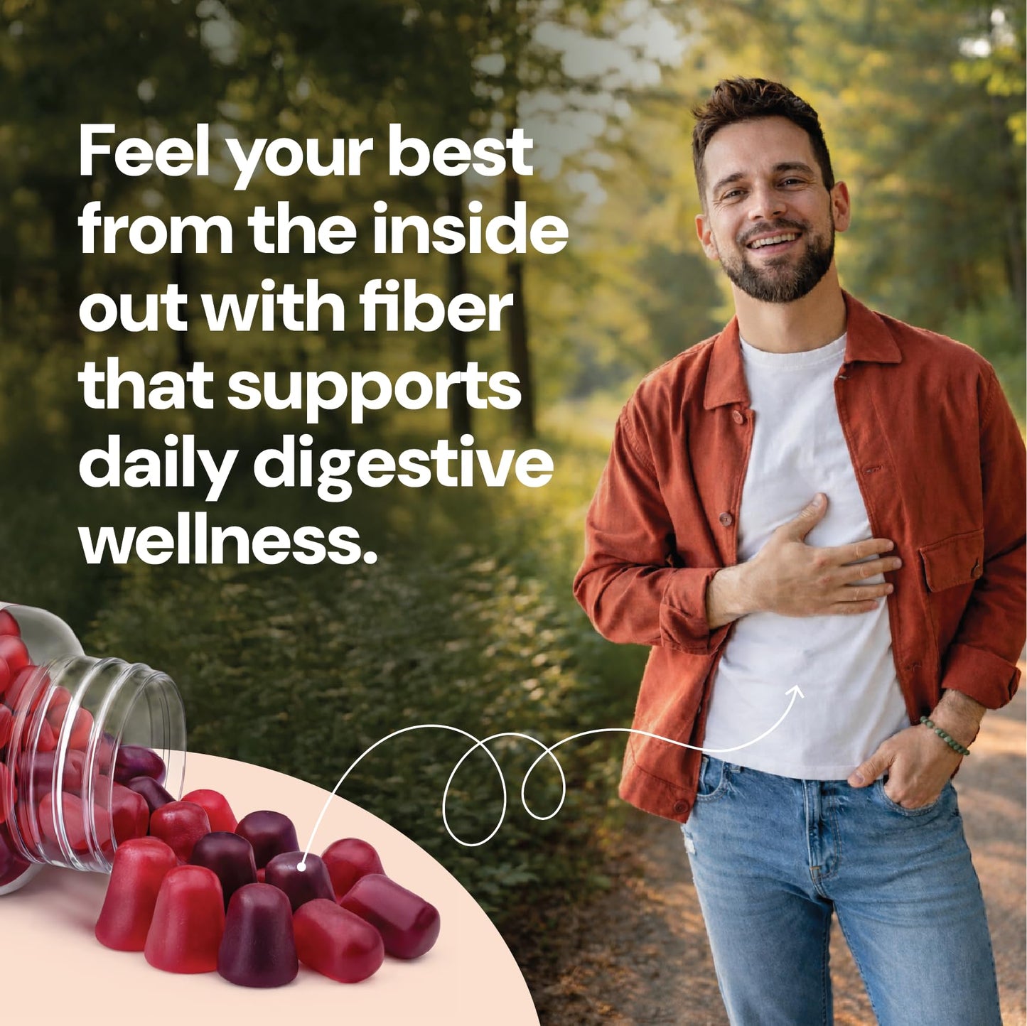 YUM-V'S - Prebiotic Fiber Gummies for Adults & Kids - 5g Digestive Aid Gummy Fiber Supplement - Keto Friendly Prebiotic Daily Fiber - dailyvitalstore