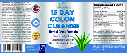 YUMMYVITE 15 Day Colon Cleanse and Detox, Herbal Detox Formula, Supports - dailyvitalstore