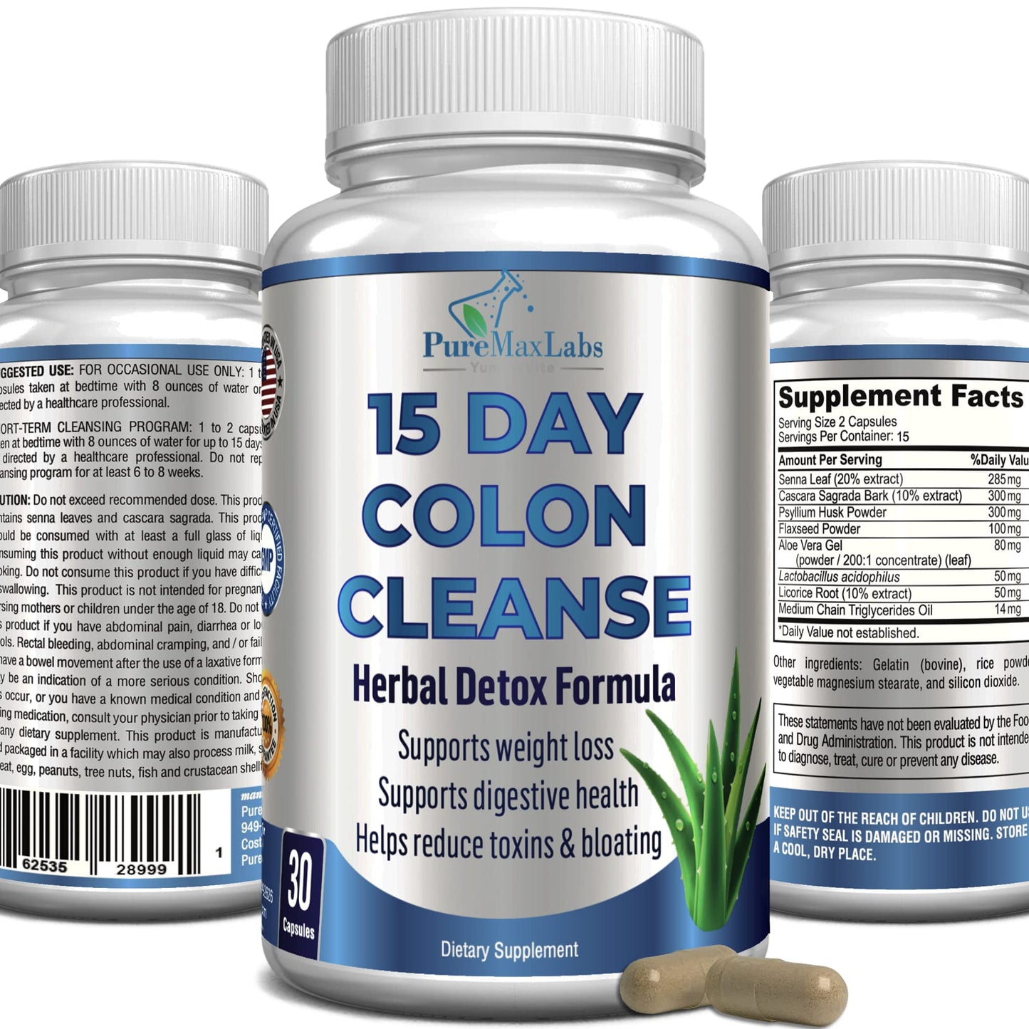 YUMMYVITE 15 Day Colon Cleanse and Detox, Herbal Detox Formula, Supports - dailyvitalstore