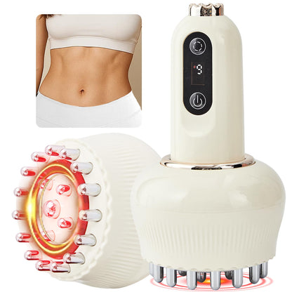 Yuonry Lymphatic Drainage Massager & Anti Cellulite Massage Tool, Helps Reduce Stretch Marks & Cellulite, for Legs, Arms & Belly, Body Sculpting Machine with Microcurrent, Light, Heat & Vibration - dailyvitalstore