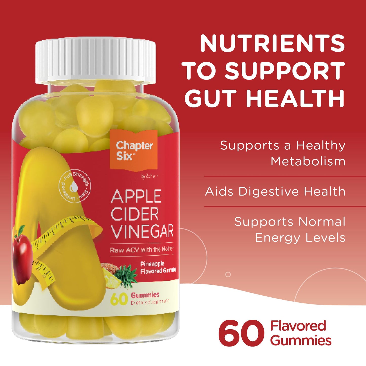 Zahler - Apple Cider Vinegar Gummies - Kosher & Delicious ACV for Women & Men - Detox Support & Cleanse - Gut Health & Metabolism - dailyvitalstore