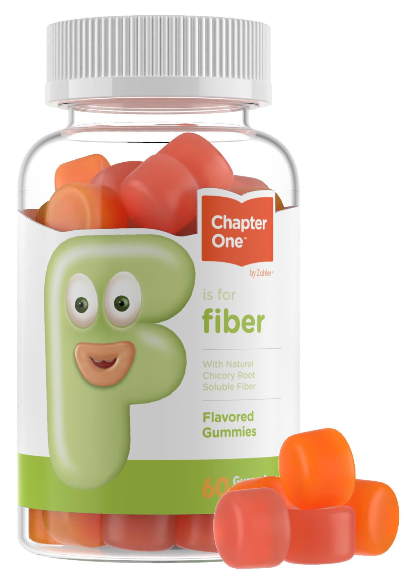 Zahler Chapter One Fiber Gummies - Soluble Fiber for Digestive Health Support - Flavored Gummies for Kids - Natural Chicory Root - Kosher, Dairy-Free, - dailyvitalstore