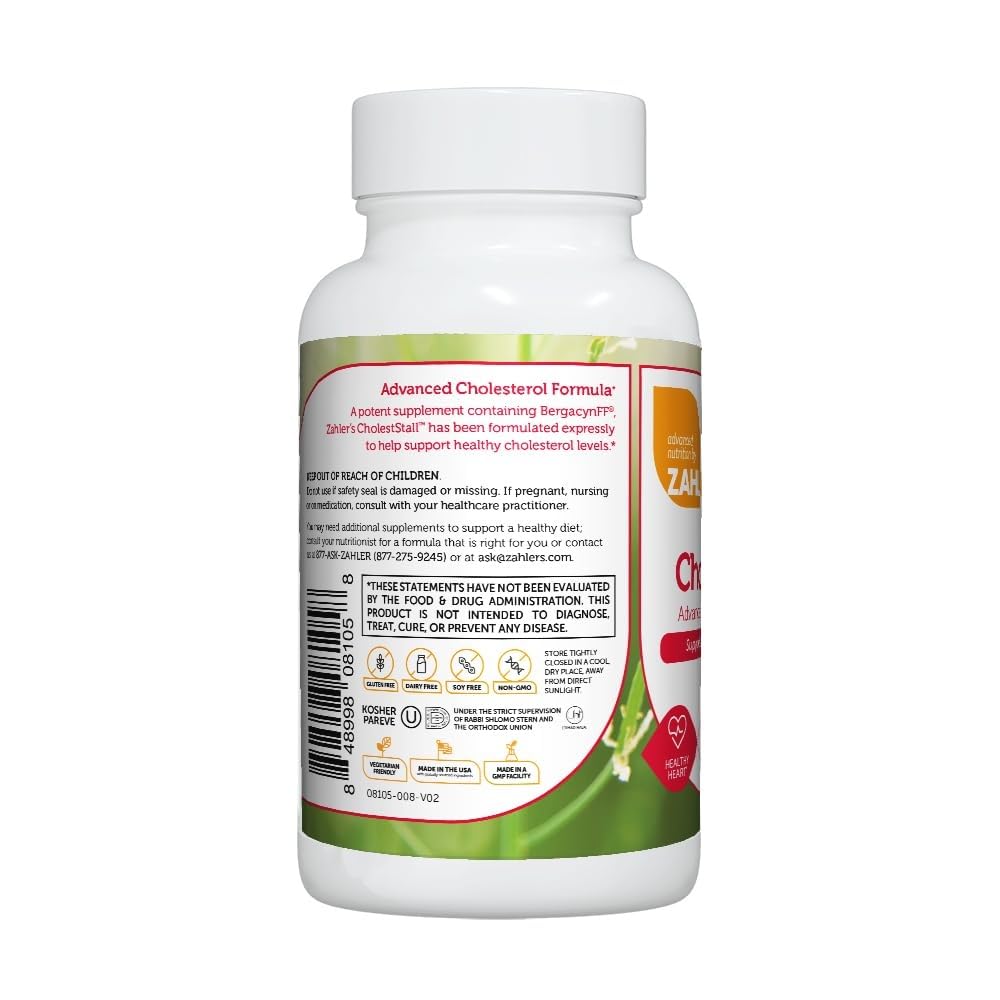 Zahler CholestStall, Cholesterol Support Supplement, Helps Maintain LDL, Certified Kosher, 30 Capsules - dailyvitalstore