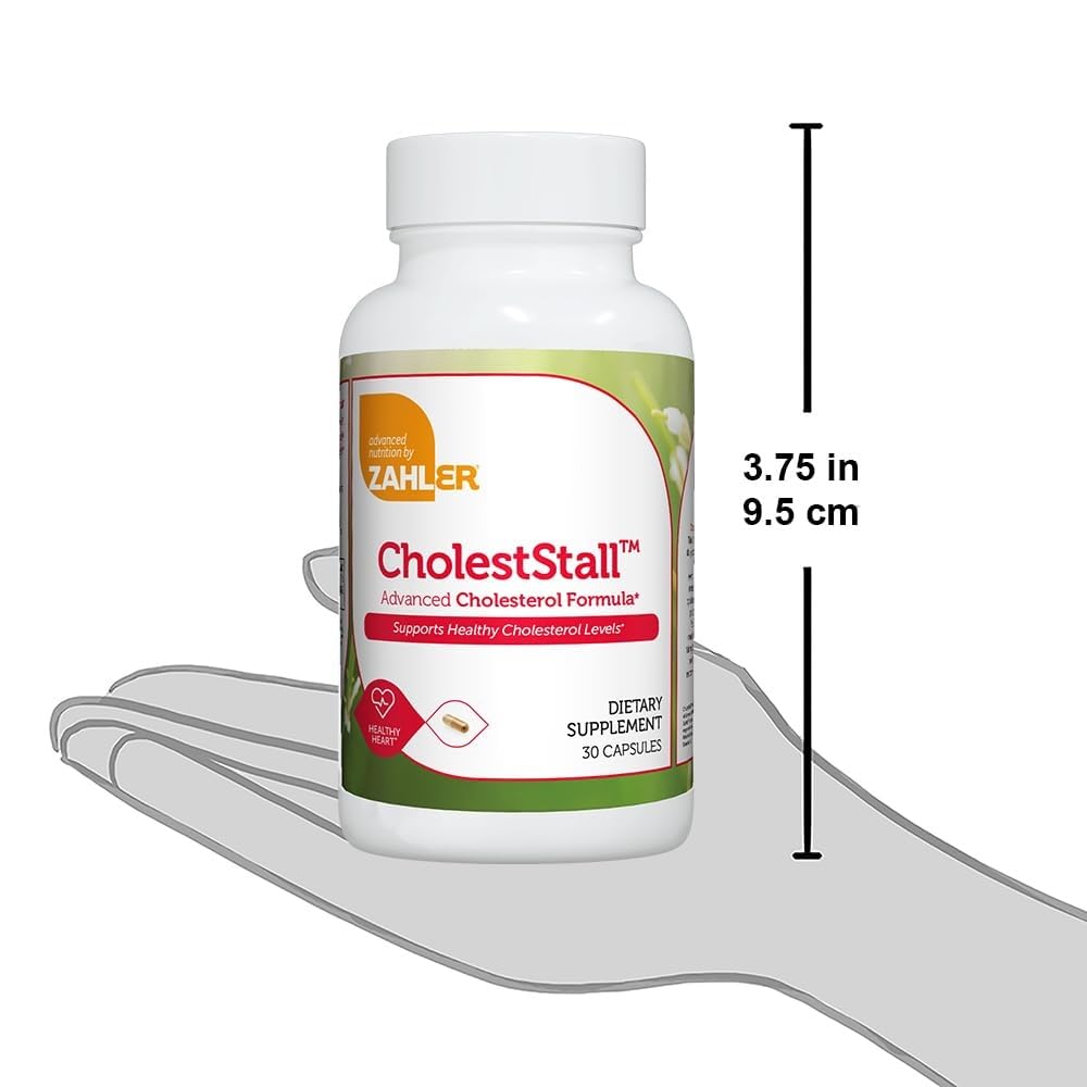 Zahler CholestStall, Cholesterol Support Supplement, Helps Maintain LDL, Certified Kosher, 30 Capsules - dailyvitalstore