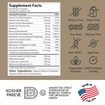 Zahler - Height Factor Healthy Growth Support Vitamin & Mineral Capsules (120 Count) - Kosher Height & Growth Supplement for Kids, Teens & Young Adults - Grow Taller Growth Hormone Support Nutrients - dailyvitalstore