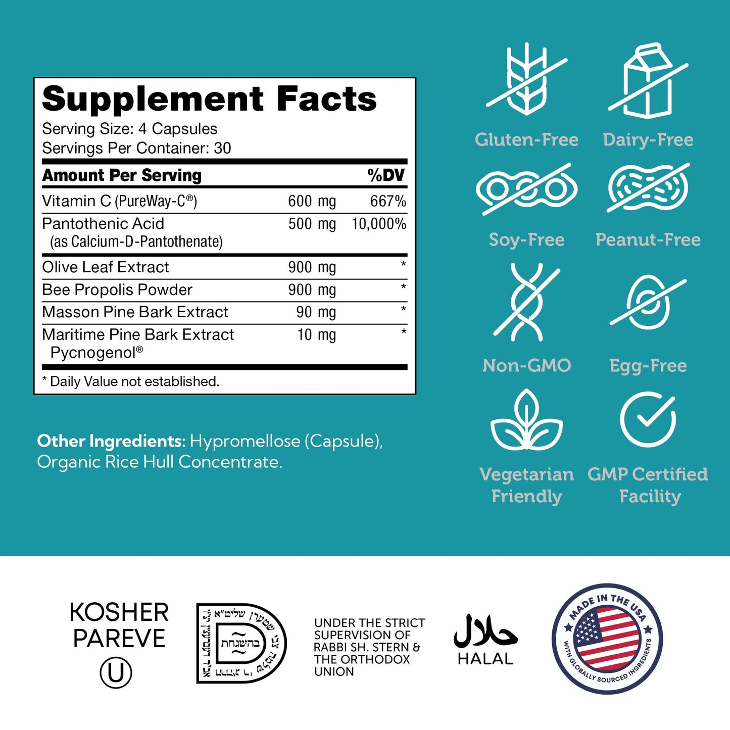 Zahler Immune Defense, Immune System Support, Certified Kosher, 120 Capsules - dailyvitalstore