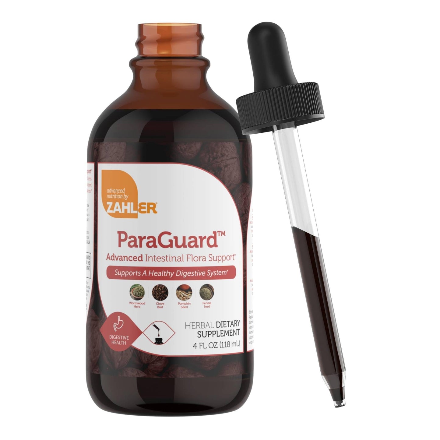 Zahler - ParaGuard Liquid Drops - Gut Health Supplement - Formula has Wormwood, Garlic Bulb, Pumpkin Seed, Clove & More - Natural Support for Humans - dailyvitalstore