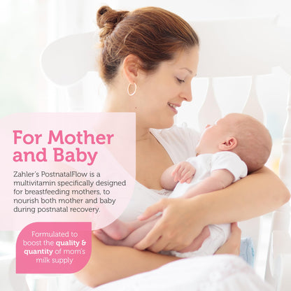 Zahler Postnatal Flow for Advanced Lactation Support, Breastfeeding + Postnatal Support, 120 Tablets. - dailyvitalstore