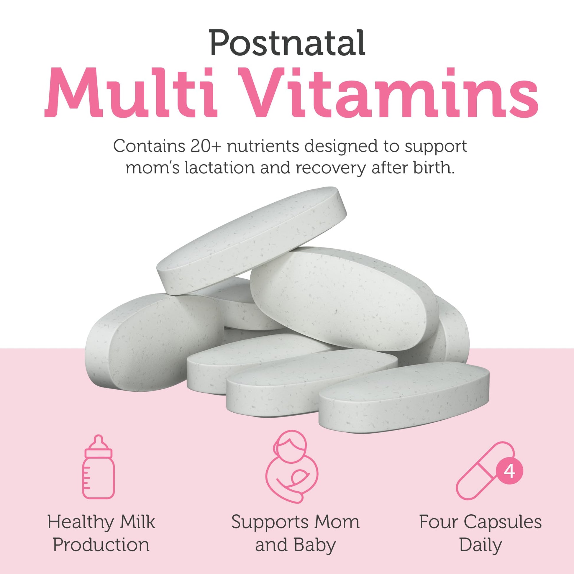 Zahler Postnatal Flow for Advanced Lactation Support, Breastfeeding + Postnatal Support, 120 Tablets. - dailyvitalstore