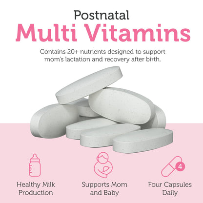 Zahler Postnatal Flow for Advanced Lactation Support, Breastfeeding + Postnatal Support, 120 Tablets. - dailyvitalstore