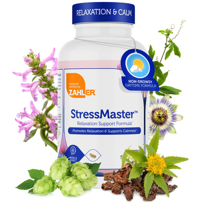 Zahler StressMaster, Relaxation Support Supplement, Promotes Natural Calm, Certified Kosher 120 Capsules - dailyvitalstore
