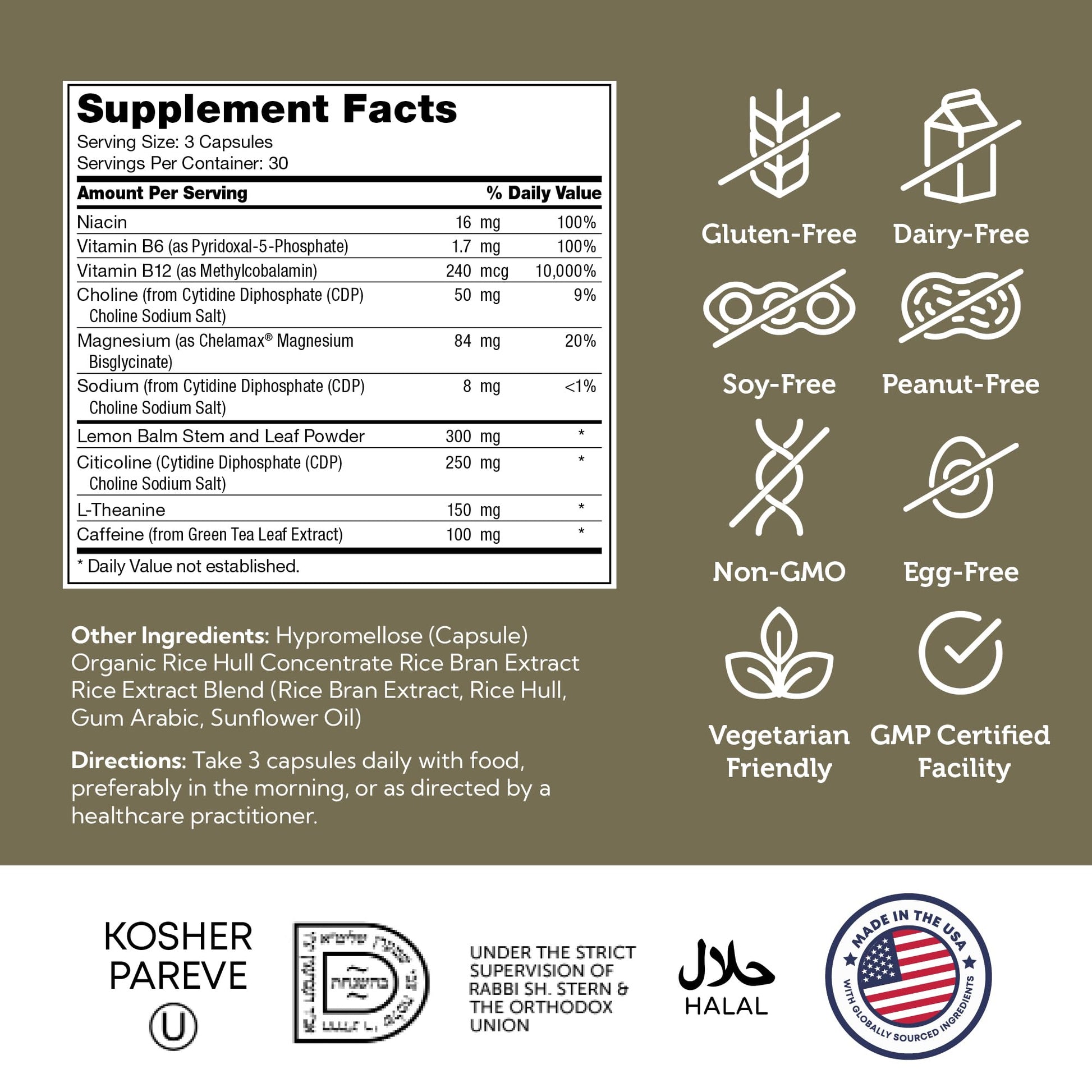 Zahler TeenFocus, Advanced Formula for Improved Focus & Concentration, Certified Kosher, 90 Capsules - dailyvitalstore