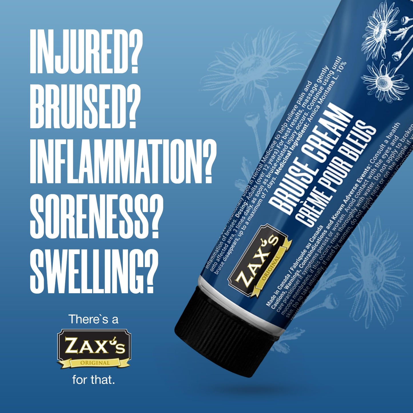 ZAX'S ORIGINAL Bruise Cream - Arnica and Witch Hazel Blend, Gentle on Skin, Plant-Based Ingredients for Skin Care - 28g - dailyvitalstore