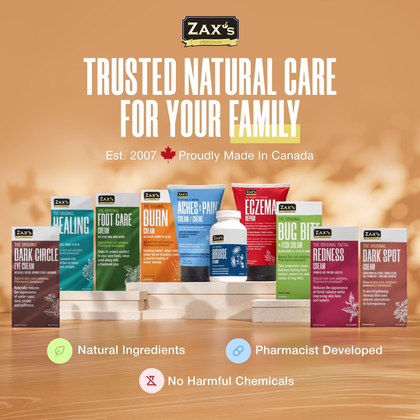 ZAX'S ORIGINAL Bruise Cream - Arnica and Witch Hazel Blend, Gentle on Skin, Plant-Based Ingredients for Skin Care - 28g - dailyvitalstore