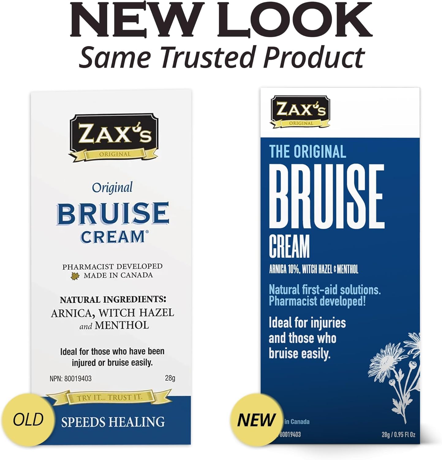 ZAX'S ORIGINAL Bruise Cream - Arnica and Witch Hazel Blend, Gentle on Skin, Plant-Based Ingredients for Skin Care - 28g - dailyvitalstore