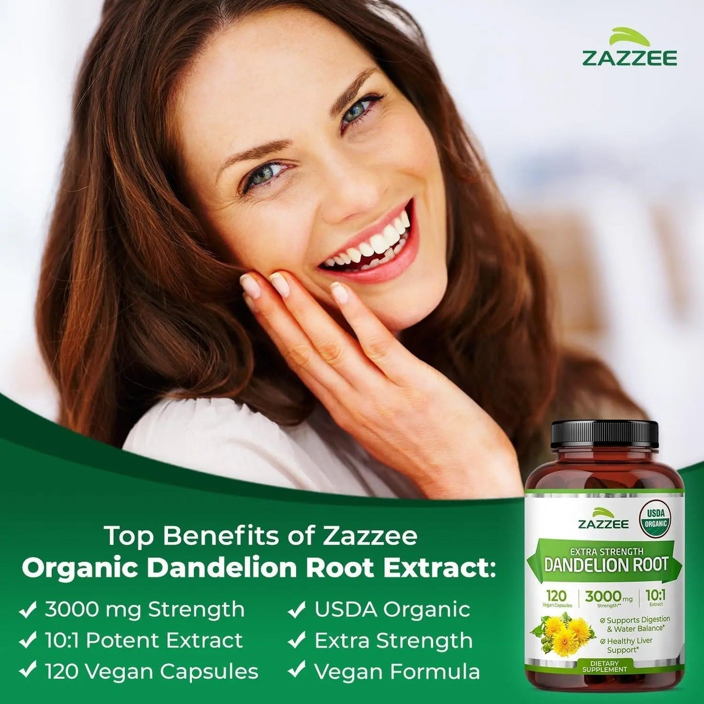 Zazzee Urinary Tract Cleanse & Detox Bundle | USDA Organic Dandelion Root Extract Capsules Plus D-Mannose 1000mg Capsules for UT & Bladder Cleansing - dailyvitalstore