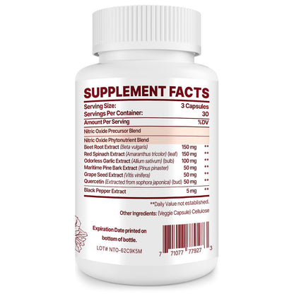 Zdoroviye Nitric Oxide Supplement for Men, 90 Capsules (2 Pack) - dailyvitalstore