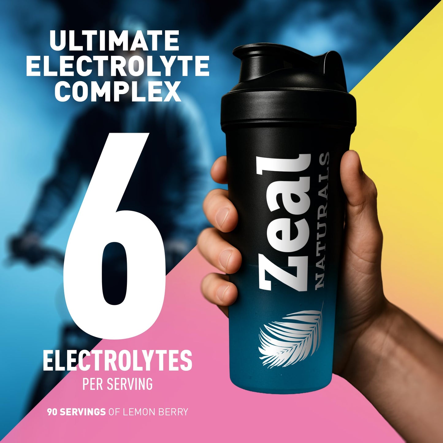Zeal Electrolyte Powder - 90 Servings | Keto Electrolytes Powder | Zero Sugar, BCAAs, B-Vitamins | Potassium, Zinc, Magnesium - dailyvitalstore