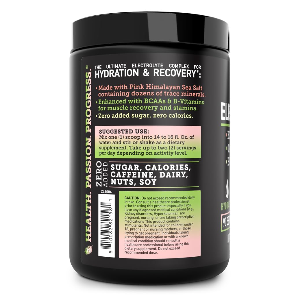 Zeal Electrolyte Powder - 90 Servings | Keto Electrolytes Powder | Zero Sugar, BCAAs, B-Vitamins | Potassium, Zinc, Magnesium - dailyvitalstore