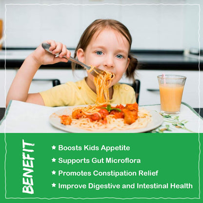 ZEBORA Kids Probiotic & Prebiotics Powder Age 3+ Support Children's Digestive & Immune System with Natural Source, Promotes Constipation Relief, Non-GMO - dailyvitalstore