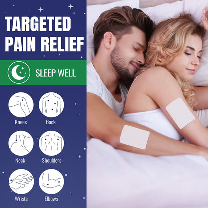 ZEEY 5% Menthol Overnight Pain Relief Patches, French Lavender Oil Pain Patch for Back, Knee, Neck, Shoulders, Joints, Muscle Soreness, Fast Acting, Topical Analgesic, Gel Patch, 3.94" x 2.76", 5Ct - dailyvitalstore
