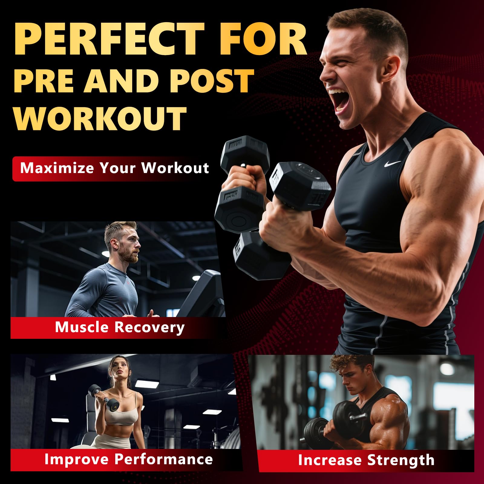 ZELKORE Creatine Monohydrate Gummies 6000mg for Men & Women, Sugar Free Creatine Gummy for Pre & Post Workout, High Absorption Supplement with BCAA, Support Boost Strength, - dailyvitalstore