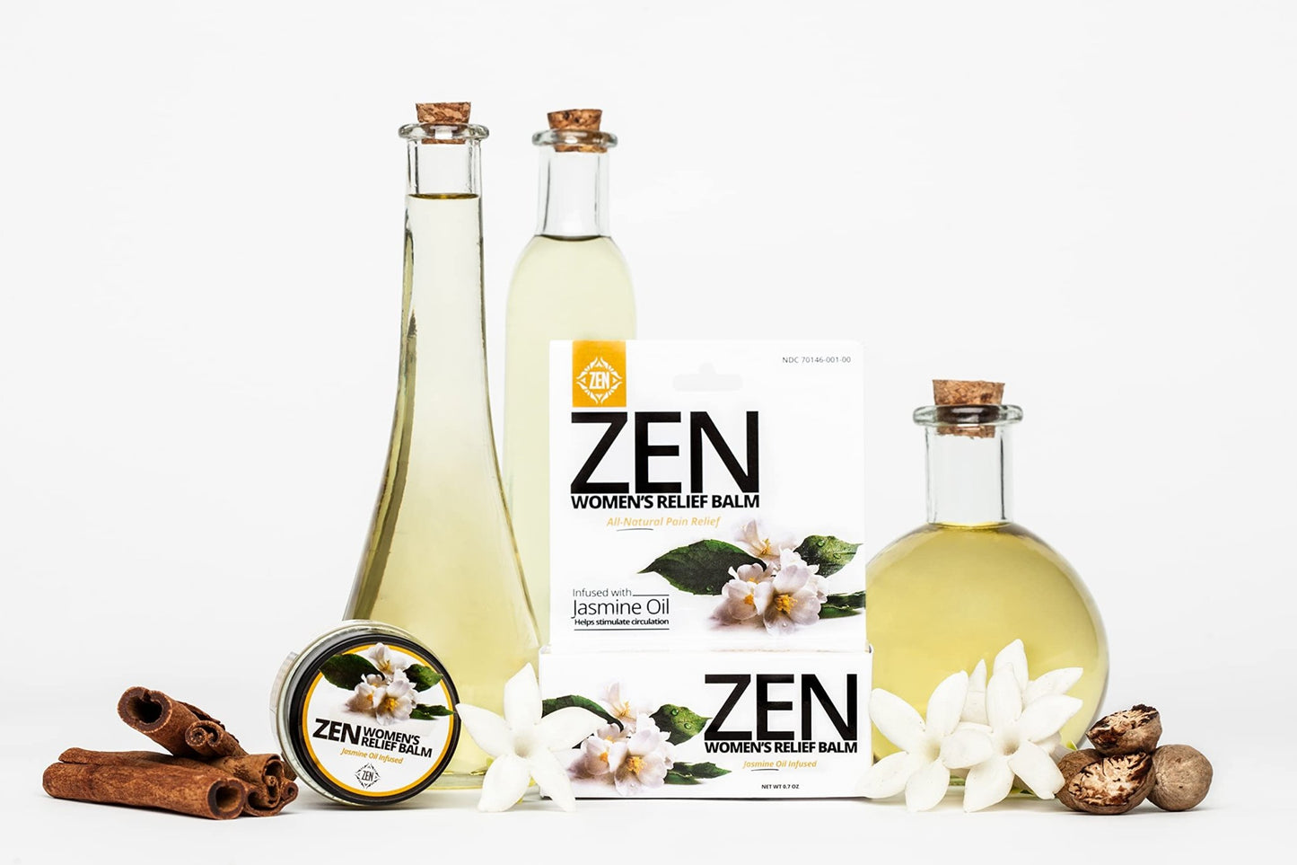 ZEN Women’s Relief Balm – Plant-Based Topical Balm Infused with Jasmine Oil – Cooling Botanical Blend – 0.7 oz – TrustedByLegends - dailyvitalstore
