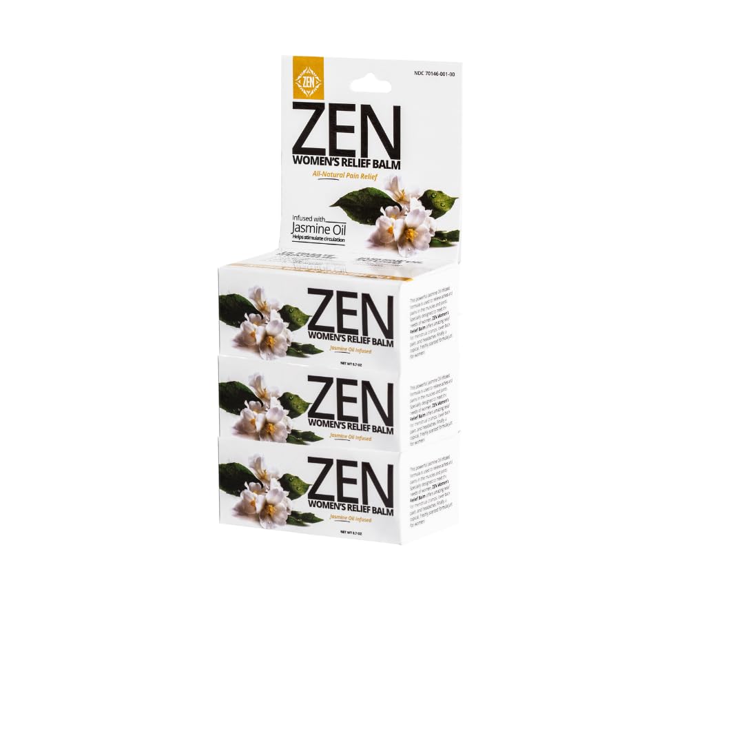 ZEN Women’s Relief Balm – Plant-Based Topical Balm Infused with Jasmine Oil – Cooling Botanical Blend – 0.7 oz – TrustedByLegends - dailyvitalstore