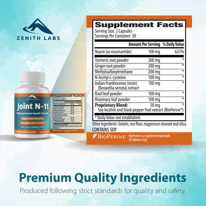 Zenith Labs Joint N-11 Joint Health Supplement - dailyvitalstore