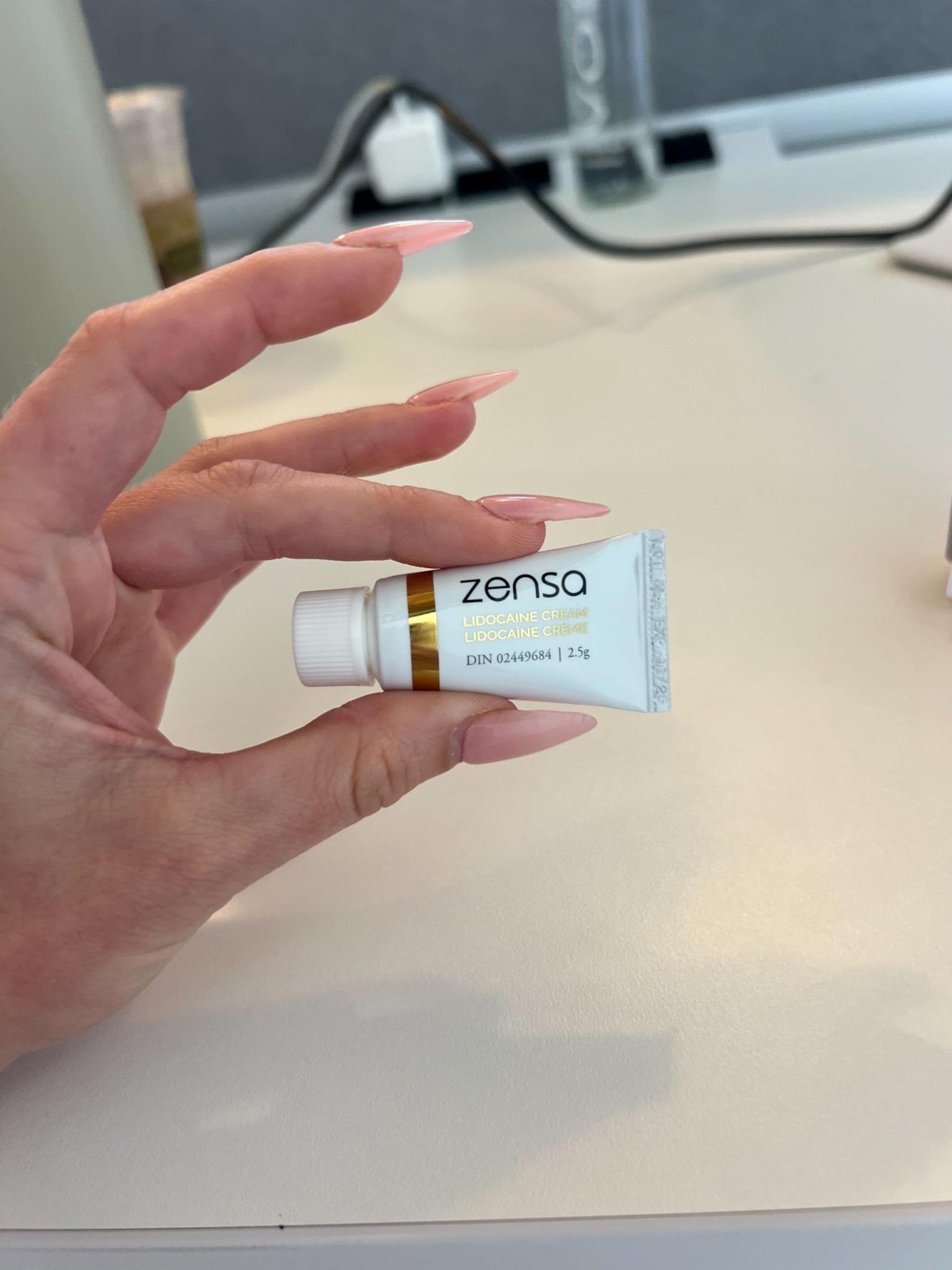Zensa Numbing Cream 5% Lidocaine – Maximum Strength Topical Anesthetic with Vitamin E for Pain Relief from Hemorrhoids - Vegan & Cruelty-Free, Water-Based, Physiologic pH for Sensitive Skin 2.5 g - dailyvitalstore