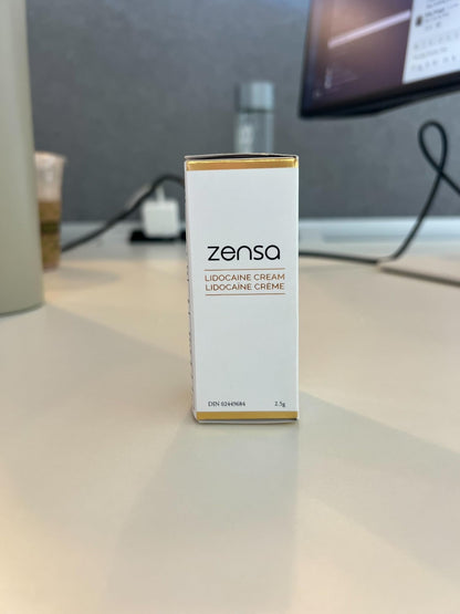 Zensa Numbing Cream 5% Lidocaine – Maximum Strength Topical Anesthetic with Vitamin E for Pain Relief from Hemorrhoids - Vegan & Cruelty-Free, Water-Based, Physiologic pH for Sensitive Skin 2.5 g - dailyvitalstore
