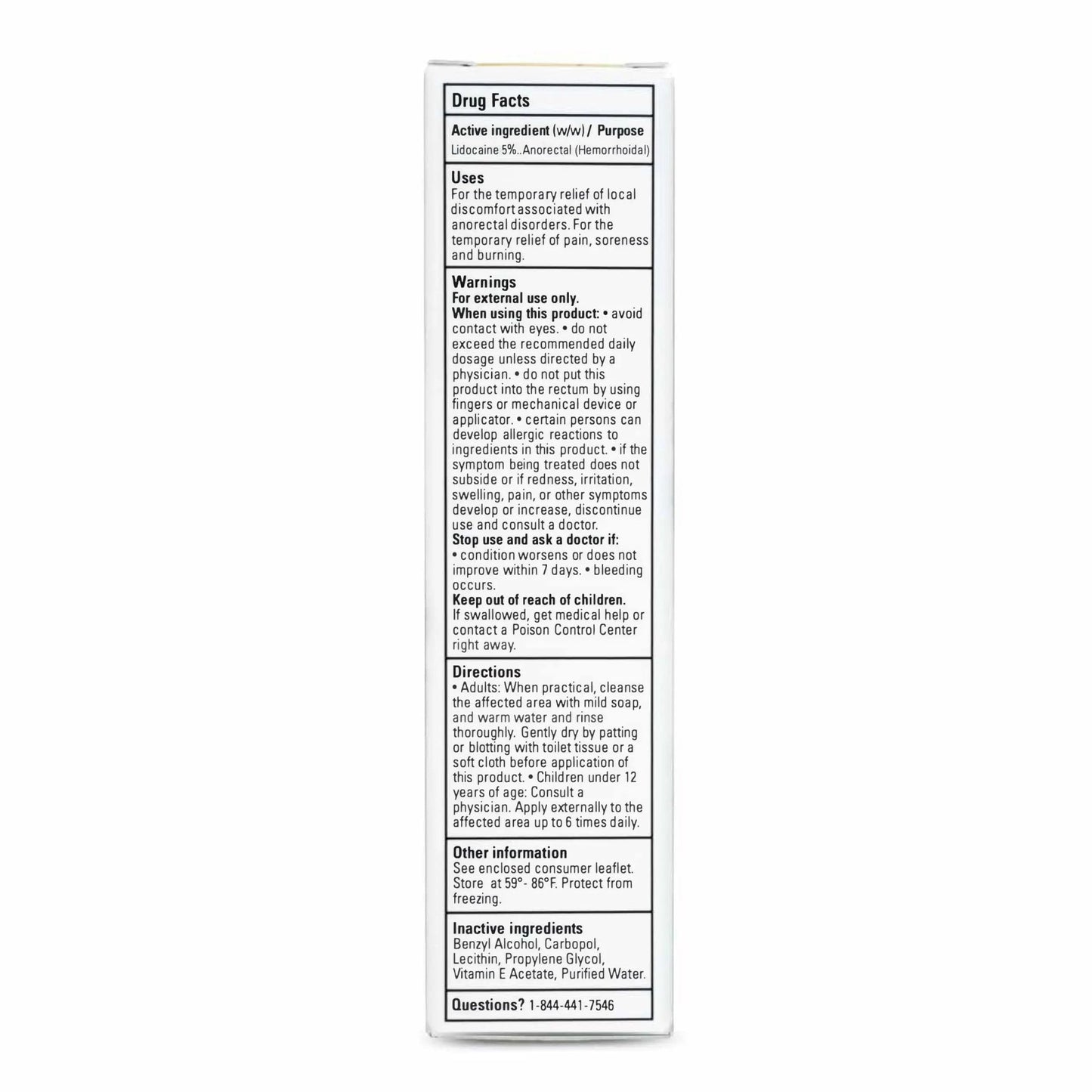 Zensa Numbing Cream 5% Lidocaine – Maximum Strength Topical Anesthetic with Vitamin E for Pain Relief from Hemorrhoids – Vegan, Cruelty-Free, Water-Based, Physiologic pH for Sensitive Skin – 30g - dailyvitalstore