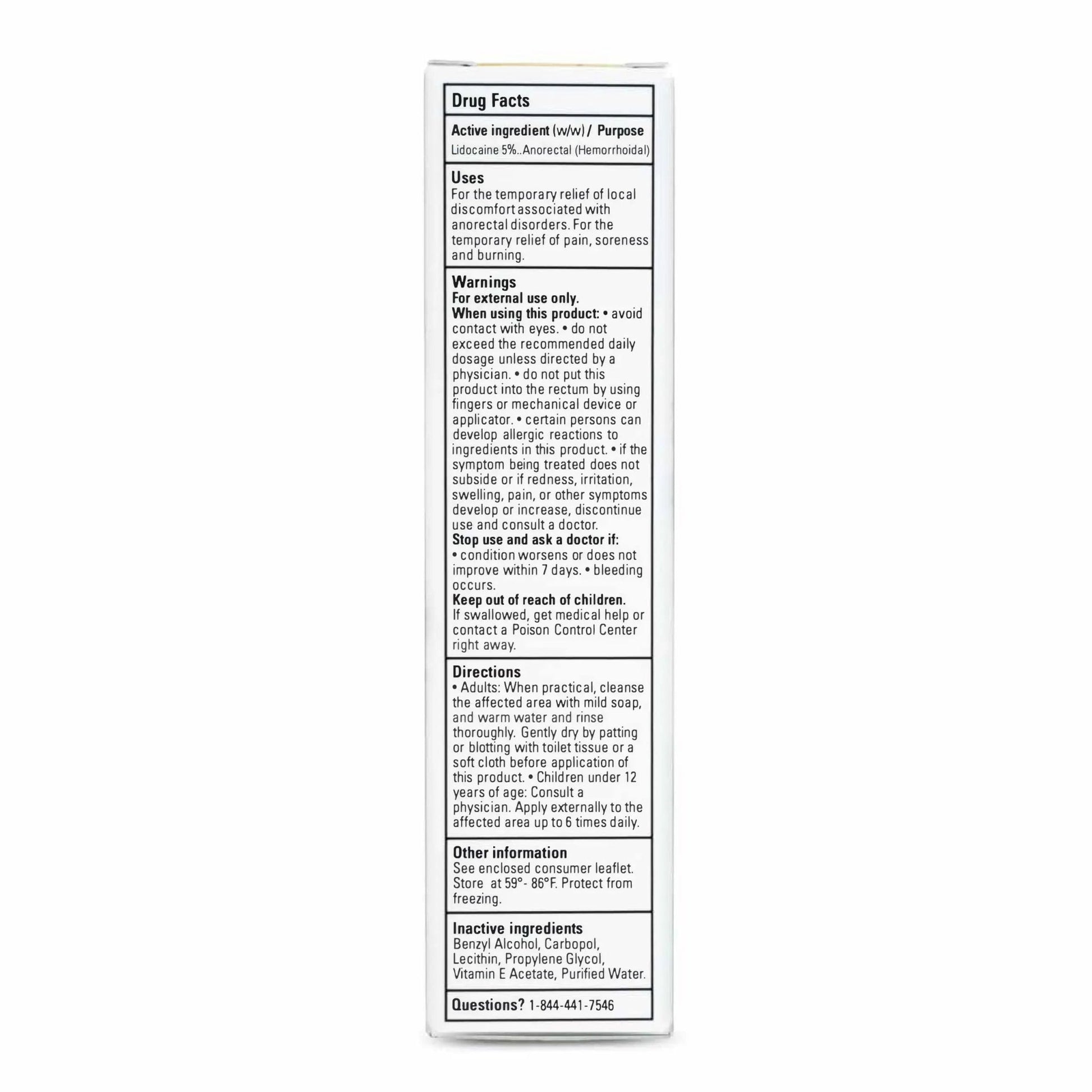 Zensa Numbing Cream 5% Lidocaine – Maximum Strength Topical Anesthetic with Vitamin E for Pain Relief from Hemorrhoids – Vegan, Cruelty-Free, Water-Based, Physiologic pH for Sensitive Skin – 30g - dailyvitalstore