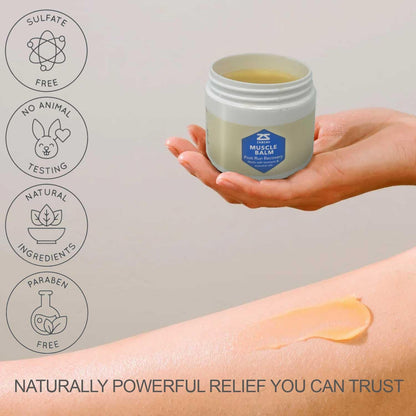 Zensah Recovery Muscle Balm - Relief Cream for Athletes, Rub for Tendonitis, Ankle Sprain, Lower Back, Knee, Shoulder, Neck, Foot, Shin Splints and Cramps - dailyvitalstore