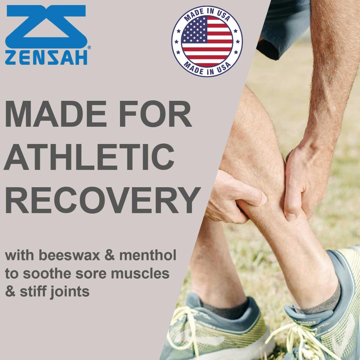 Zensah Recovery Muscle Balm - Relief Cream for Athletes, Rub for Tendonitis, Ankle Sprain, Lower Back, Knee, Shoulder, Neck, Foot, Shin Splints and Cramps - dailyvitalstore