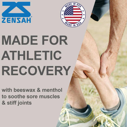 Zensah Recovery Muscle Balm - Relief Cream for Athletes, Rub for Tendonitis, Ankle Sprain, Lower Back, Knee, Shoulder, Neck, Foot, Shin Splints and Cramps - dailyvitalstore