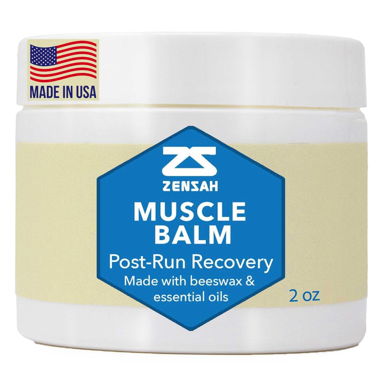Zensah Recovery Muscle Balm - Relief Cream for Athletes, Rub for Tendonitis, Ankle Sprain, Lower Back, Knee, Shoulder, Neck, Foot, Shin Splints and Cramps - dailyvitalstore