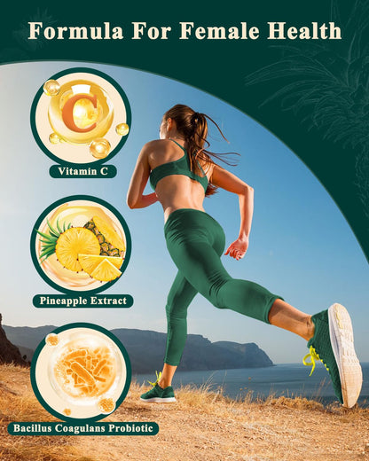 Zenvorica Premium Feminine Balance Gummies for Women - Hawaiian Pineapple pH Balance Probiotic Gummies for Odor and Flora Wellness, Immune Support, Vegan, 60 Count - dailyvitalstore