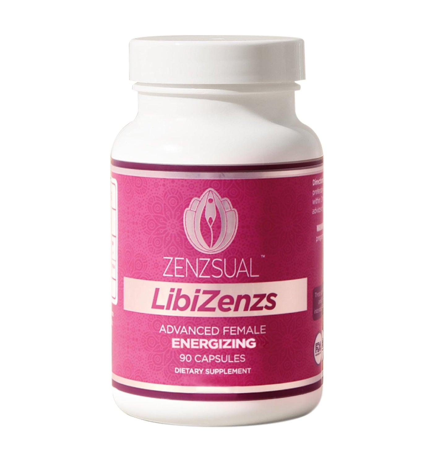 ZENZSUAL Libizenzs – Plant-Based Energy Support Supplement for Women – Caffeine-Free with Maca Root, Ashwagandha & Ginseng – Supports Daily Stamina, Focus & Well-Being – 90 Vegan Capsules - dailyvitalstore
