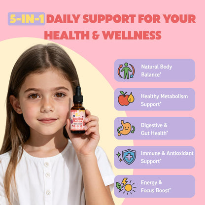 Zeolite Detox Drops for Kids & Kidney Cleanse Drops for Adults - Liquid Supplement Duo with Vitamins C B12 D3, Cranberry, Chanca Piedra, Milk Thistle & Herbal Blend - Mixed Berry & Cranberry Flavor, 6 - dailyvitalstore