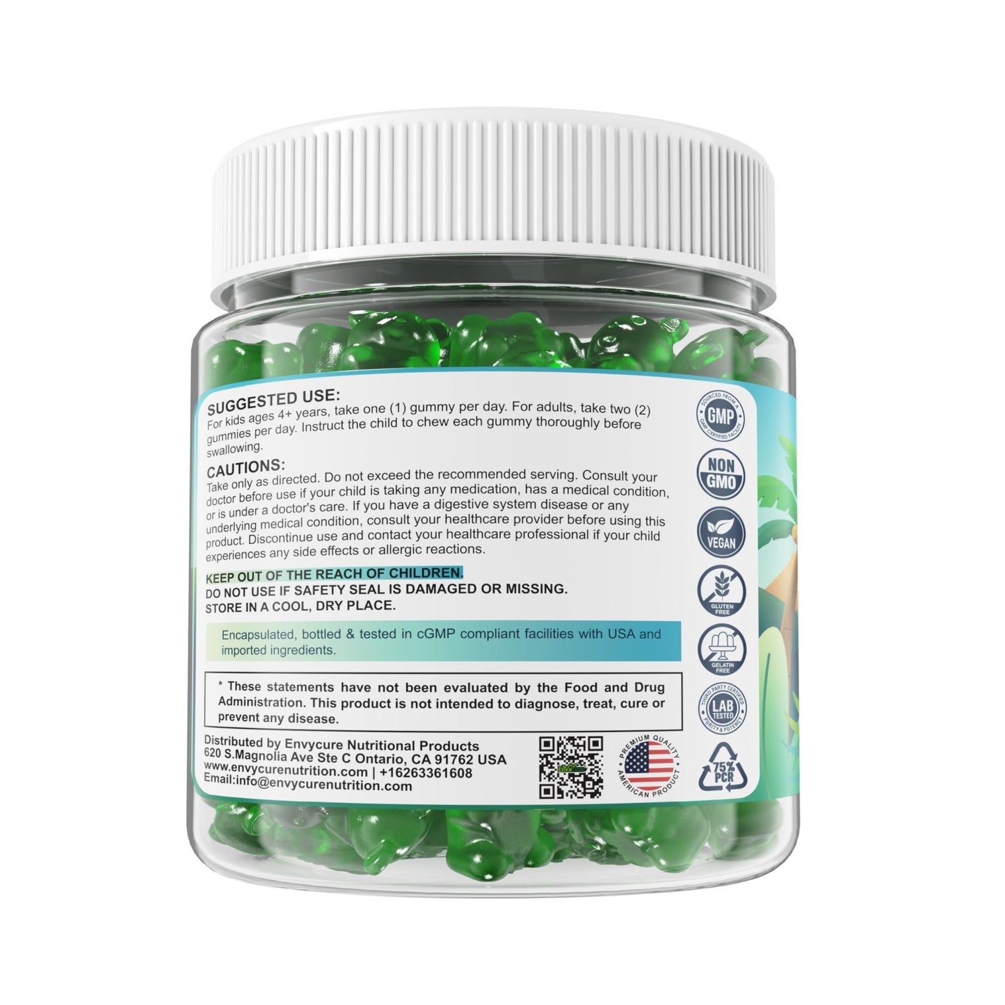 Zeolite Detox for kids & Adult-Sugar Free Zeolite Detox Gummies with Spirulina, Chlorella, Milk Thistle, Magnesium Glycinate, Calcium Citrate for Energy - dailyvitalstore