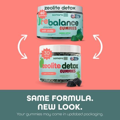 Zeolite Detox for Kids & Adults, Heavy Metal Zeolite & Chlorella Detox Gummies, Alternative to Activated Charcoal, Gentle Daily Toxin Cleanse for Kids & Adults - dailyvitalstore