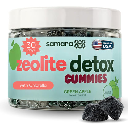 Zeolite Detox for Kids & Adults, Heavy Metal Zeolite & Chlorella Detox Gummies, Alternative to Activated Charcoal, Gentle Daily Toxin Cleanse for Kids & Adults - dailyvitalstore