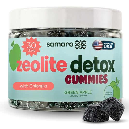 Zeolite Detox for Kids & Adults, Heavy Metal Zeolite & Chlorella Detox Gummies, Alternative to Activated Charcoal, Gentle Daily Toxin Cleanse for Kids & Adults - dailyvitalstore