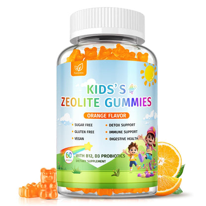 Zeolite Detox for Kids Gummies, Pure Natural Zeolite Clinoptilolite, Adults & Kids Heavy Metals, Focus, Gut & Immune Support - dailyvitalstore