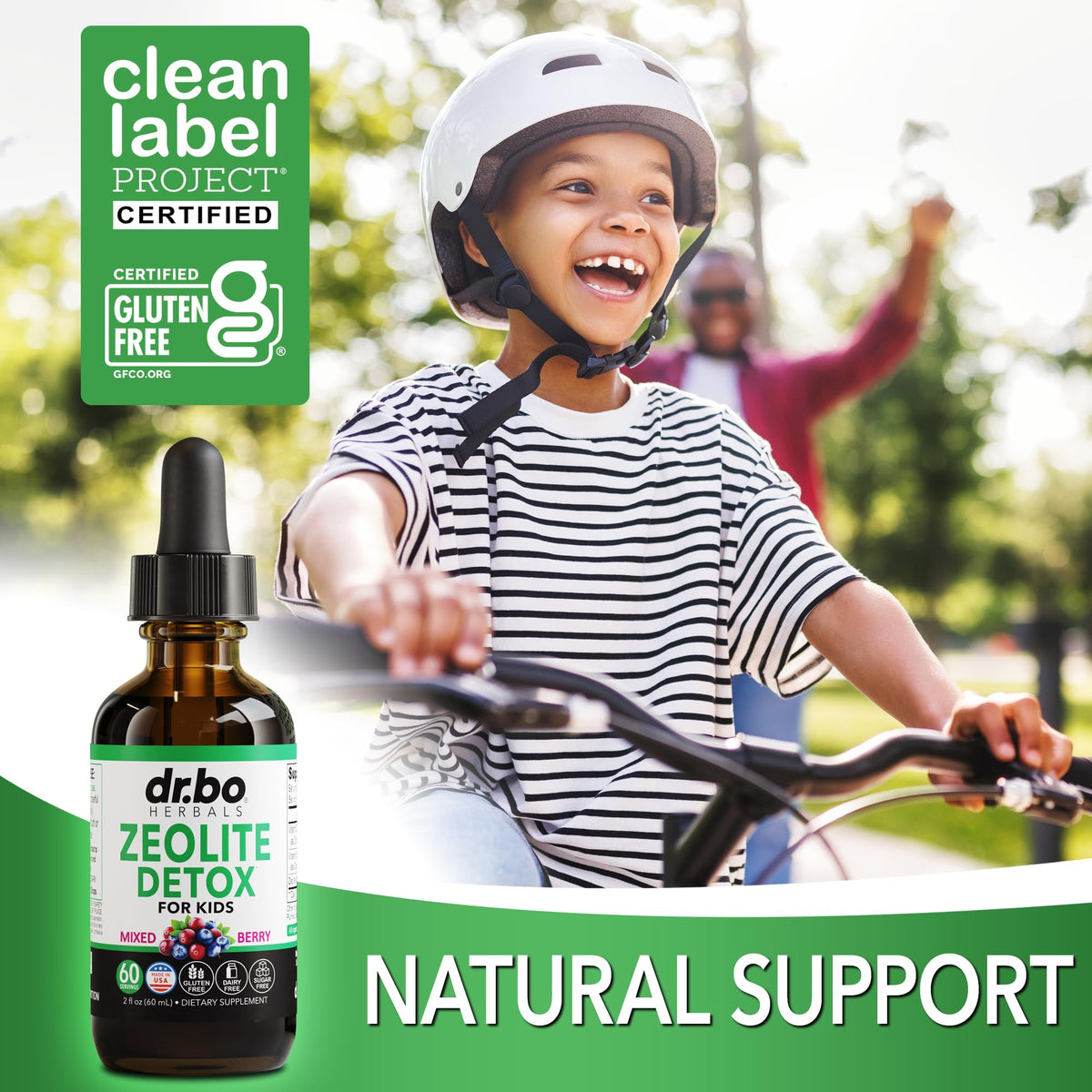 Zeolite Detox for Kids Liquid Drops - Advanced Clinoptilolite with Pure Vitamins B12 & D - Kids Gentle Body Daily Cleanse Focus & Speech Extra Clinoptilolite Zeolite - dailyvitalstore