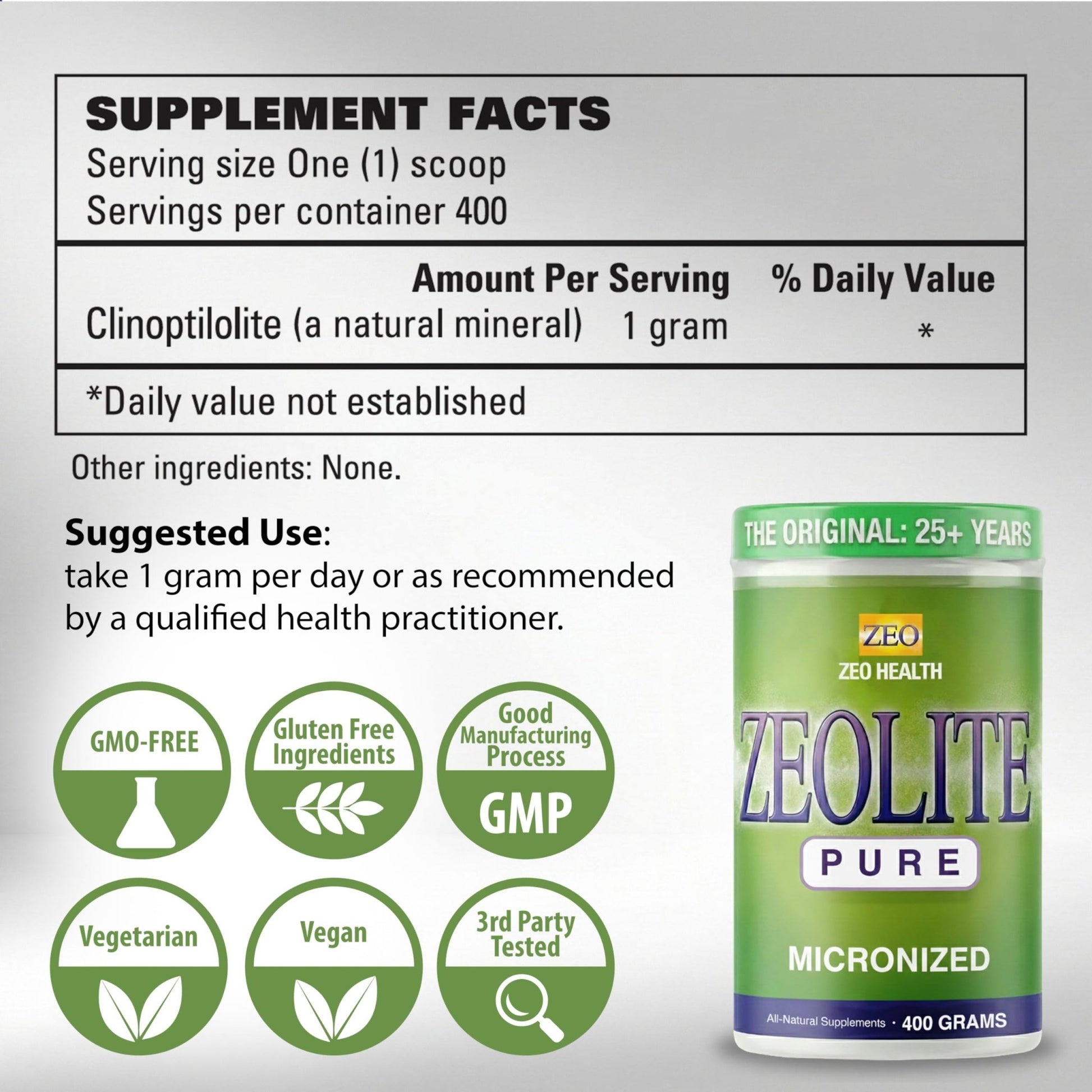 Zeolite Pure | Full Body Detox Cleanse for Women, Men, Adults | Supports Energy, Gut Health, Mental Clarity, & Optimal Inflammation Response - dailyvitalstore
