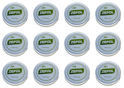 Zepol Original - Long-Lasting Topical Analgesic Ointment for Muscles, Joints, Backache, Sprains, and Strains - Pack of 12 Cans, 0.35 oz Each - dailyvitalstore